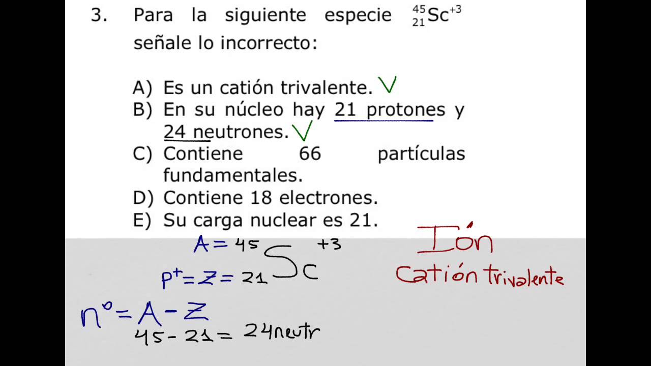 Como Calcular Número De Electrones, Protones, Neutrones - YouTube