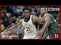 Thaddeus Young Full Highlights vs Bucks - 25 Pts, 11 Reb, 5 Stl [12.12.2018]