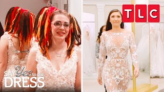 Edgy Dresses for Rebel Brides Part 2 | Say Yes to the Dress | TLC