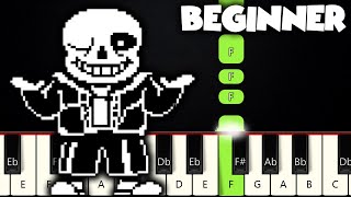 Megalovania - Undertale | BEGINNER PIANO TUTORIAL + SHEET MUSIC by Betacustic