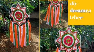 dreamcatcher diy ! how to make a dreamcatcher/crochet dreamcatcher/macrame dreamcatcher hindi/part 1