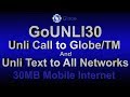 How to Register GoUNLI30 Using Mobile Phone | Globe Prepaid Promo | Philippines Load