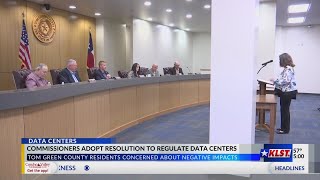 Tom Green County commissioners call for enhanced data center regulation