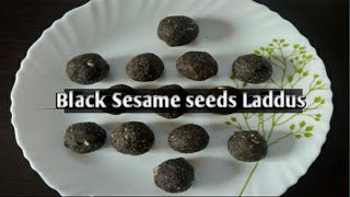 Instant Black Sesame Seed Laddu / ದಿಡೀರ್ ಕರಿ ಎಳ್ಳು ಉಂಡೆ.