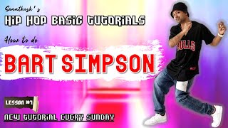 Santosh's Hip Hop Basic Tutorial 7 - How to do BART SIMPSON | Basic Hip Hop Moves for Beginner