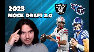 NFL 2023 MOCK DRAFT 2.0 | Titans get a NEW QB!
