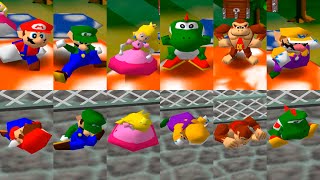 Mario Party - All Characters Wins And Loses Animation