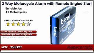 2 Way Motorcycle Alarm Pager with Remote Engine Start for Motorcycles