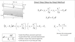 Direct Step Step By Step Method For Gvf Water Surface Profiles Ce 331