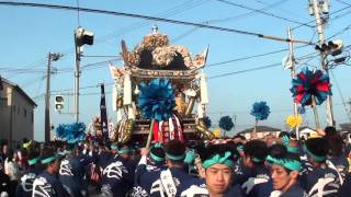 吉美、長松屋台　大平橋～２０１５　魚吹八幡神社秋祭り　昼宮　２３