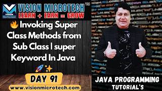 🔥 Invoking Super Class Methods from Sub Class | super Keyword In Java 🚀 ✨