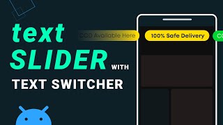 Android TextSwitcher - Create Text Slider using Text Switcher | Android Studio Tutorial
