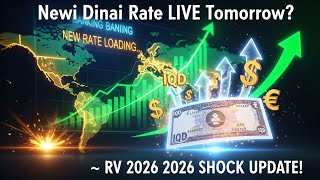 New Iraqi dinar rate appears, live exchanges tomorrow! 🏦 💰 RV News 2026