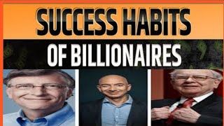 success habits of millionaires in hindi || 5 Habits of Success people in Hindi || Success Habits ||