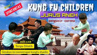 kung fu children|Belajar kungfu|jurus pemusnah corona😀|Marwilfamily