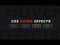 Easy CSS Button Hover Effects | HTML & CSS Tutorial