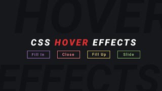 Easy CSS Button Hover Effects | HTML & CSS Tutorial