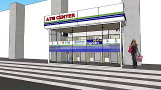 Desain 3d ATM center d Sinjai kota