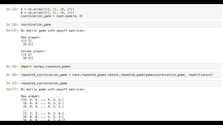 Using Python to study Repeated Game with Nashpy