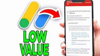 How To Solve Low Value Content Issues On Google Adsense! - Tutorial