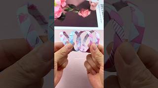How to Make a Paper Bracelet 😱 | DIY Hand Band #shorts
