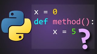 How does variable scoping work in Python?