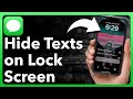 How To Hide Text Messages On iPhone Lock Screen