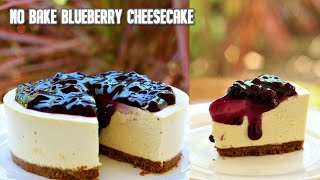 Homemade Blueberry Cheesecake (No Bake)