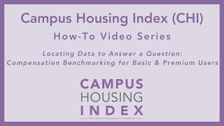 CHI How To: Locating Data to Answer a Question - Compensation Benchmarking for Basic & Premium Users