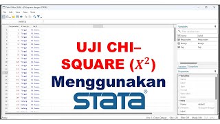 CHI-SQUARE (X2) dengan STATA