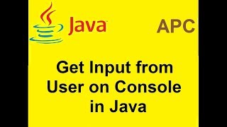 Get Input from User on Console in Java