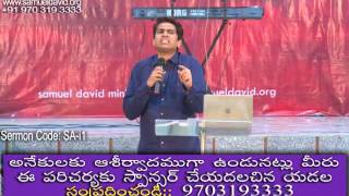 Pastor. Samuel David - The Importance of Fasting - Part - 1