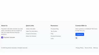 Paycheck Calculator: Calculate Your Take-Home Pay | paycalc.net Preview