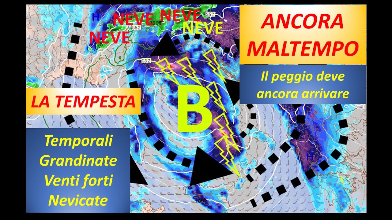 METEO - ITALIA FLAGELLATA DAL MALTEMPO E IL PEGGIO DEVE ARRIVARE ...