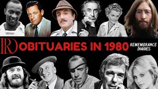 Obituaries in 1980-Famous Celebrities/personalities we've Lost in 1980-Remembrance Diaries