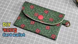 DIY Tutorial EP.9/Card Wallet/Making a Card Wallet