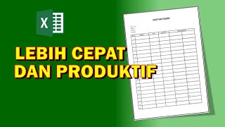 Cara cepat membuat form daftar hadir