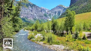 Telluride Ambience | Sunny Day in Rocky Mountains | Gentle Mountain River | Relaxing Nature Sounds