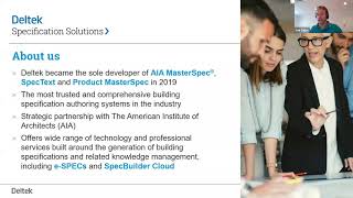 Deltek Demo-Cast: Spec Writing in the Cloud