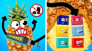 How To Sneak Food Anywhere! Crazy Doodles Are Cheating Human! - # Doodland 682