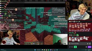 xQc Reacts to Forsen Reacting to His Minecraft Speedrun Record