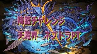 【降臨チャレンジ！】　天魔界　絶地獄級　海王神・ネプチューン = ドラゴン　【パズドラ】