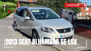 2013 Seat Alhambra SE LUX for sale