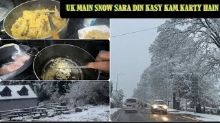 Full day vlog||Morning to night routine in snow ||lamb pulao||beautifull views in uk