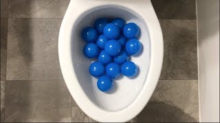 Will it Flush? - Blue Mini Plastic Balls