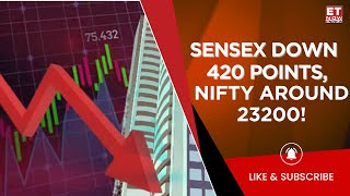 Sensex Snaps Winning Run, Falls 423 Pts; Nifty Below 23,250; Wipro, TechM Slip 2% Each| Closing Bell