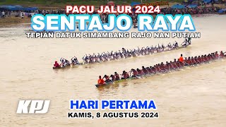 Pacu Jalur Hari Pertama di Sentajo Raya (8 Agustus 2024)