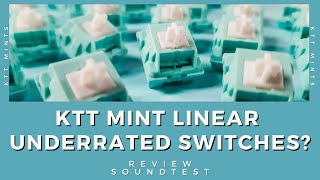 KTT Mint Linear Switches: Underrated Switches?!?! Review and Soundtest on Vega 65 / Keyboard Typing