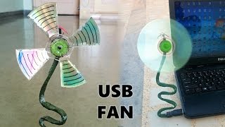 How to Make a USB Fan using CD at Home - Easy Way