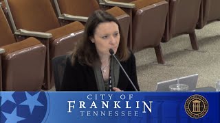 City of Franklin, Budget & Finance Committee April 12, 2018